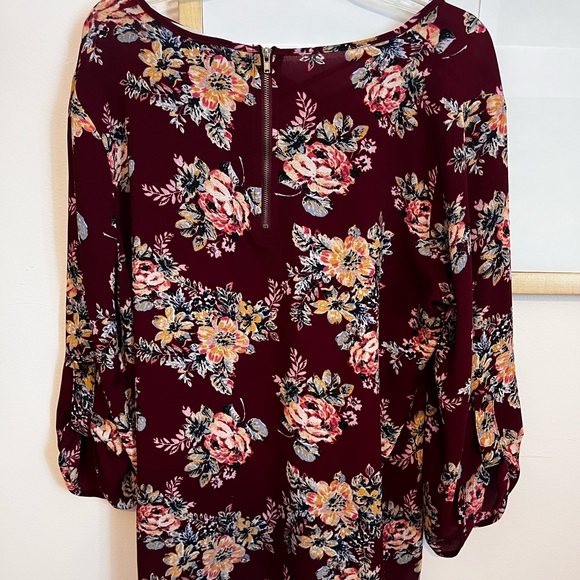Pink Republic Floral Blouse, women's size M - Picture 5 of 5
